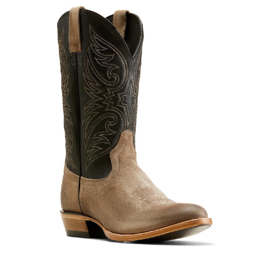 Ariat Smokey Roughout/Raven Black Men's Bankroll Western Boots 10050931