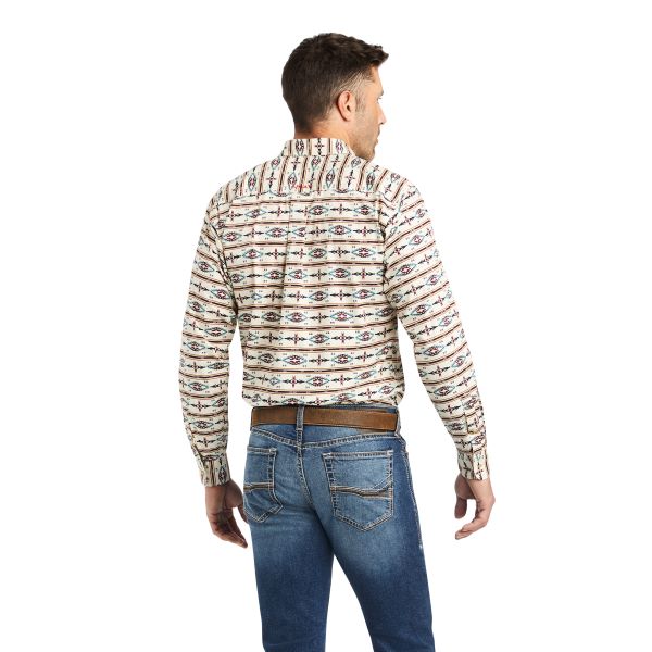 Ariat Snow Bunting Keon Stretch Fitted Men's Longsleeve Shirt 10042327