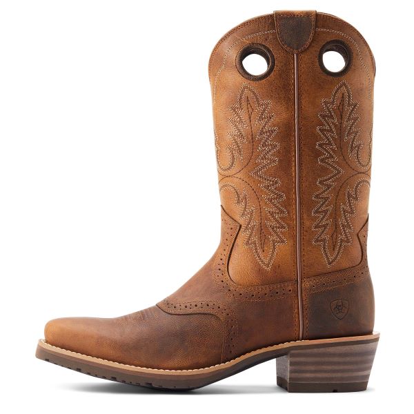 Ariat Sorrel Crunch Hybrid Roughstock Square Toe Men's Western Boots 10044565