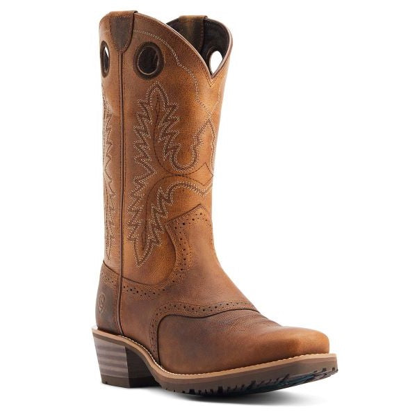 Ariat Sorrel Crunch Hybrid Roughstock Square Toe Men's Western Boots 10044565