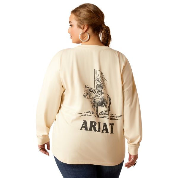 Ariat Summer Sand True West Oversized Women's Tee 10046320