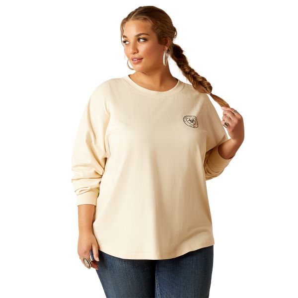 Ariat Summer Sand True West Oversized Women's Tee 10046320