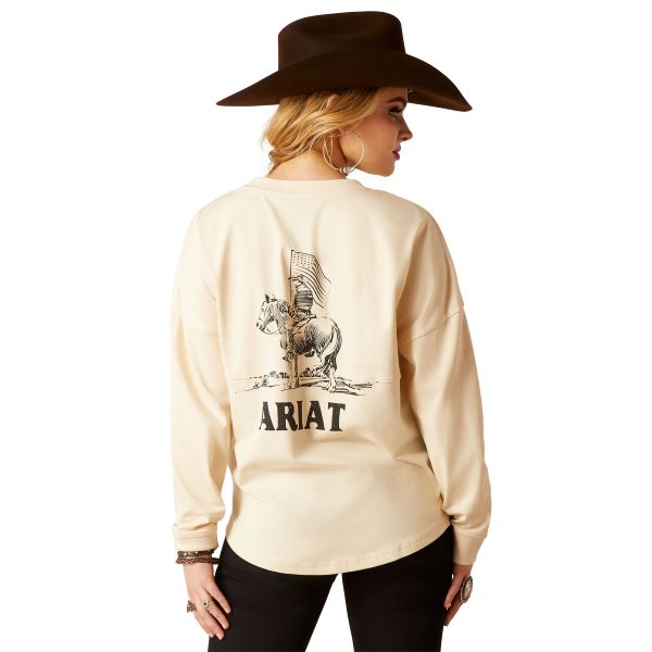 Ariat Summer Sand True West Oversized Women's Tee 10046320
