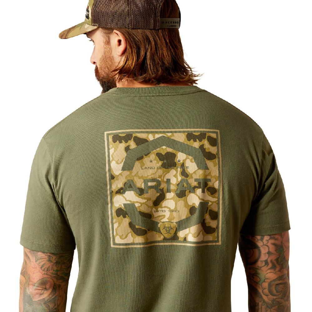 Ariat Surplus Green Ariat Men's Short Sleeve Duck T-Shirt 10052574