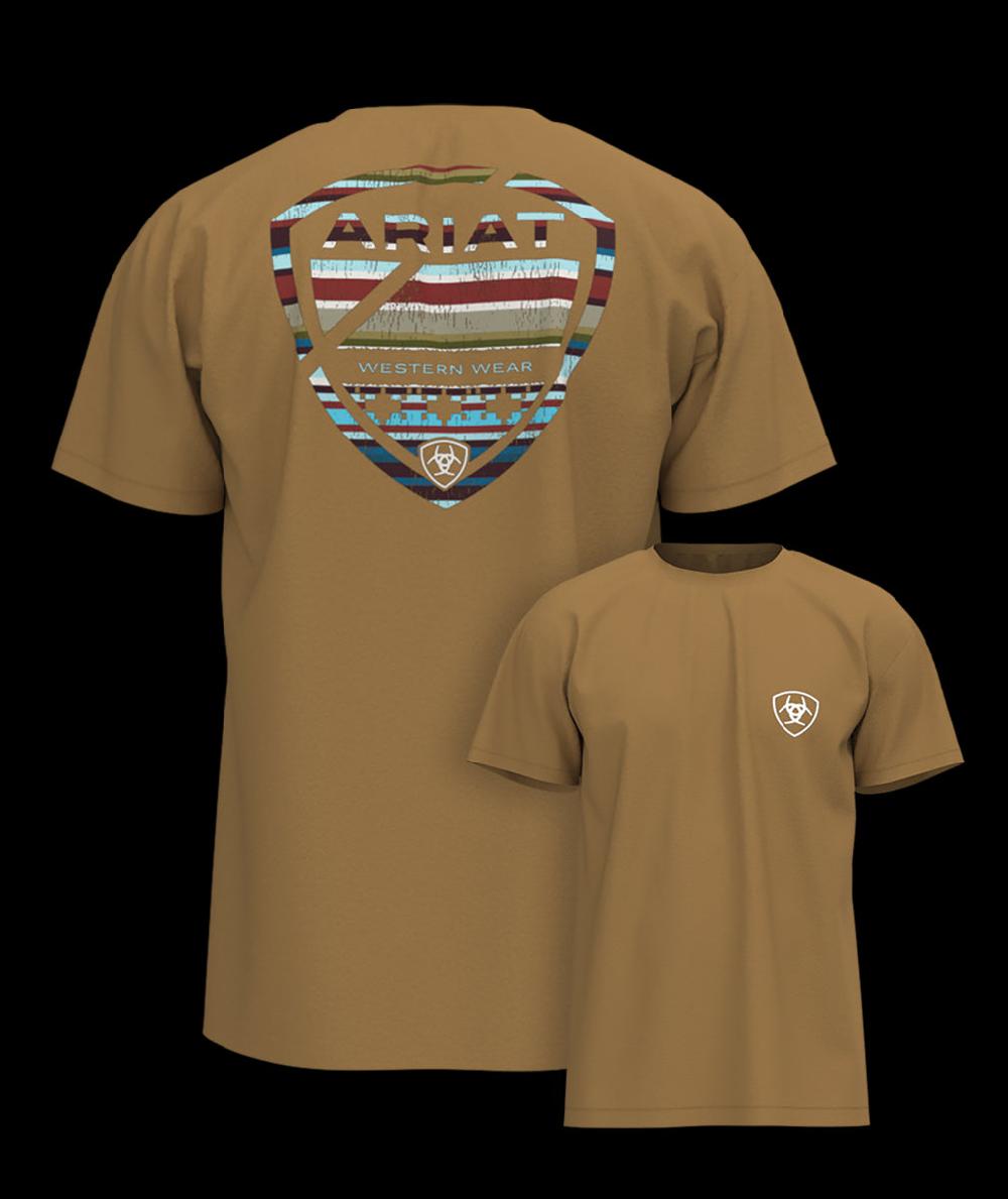 Ariat Tan Serape Seal Men's Short Sleeve T-Shirt 10054005