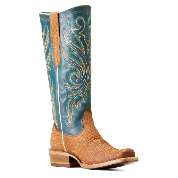 Ariat Tan Suede Futurity Starlight 14 Inch StretchFit Cutter Toe Women's Western Boots 10047045