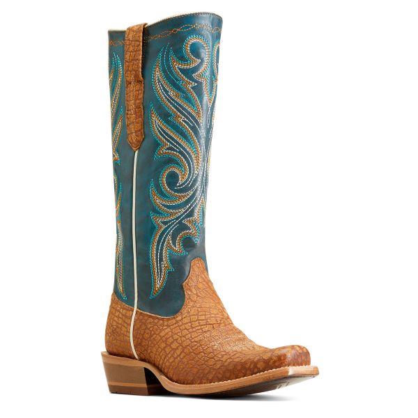 Ariat Tan Suede Futurity Starlight 14 inch StretchFit Cutter Toe Women's Western Boots 10047045