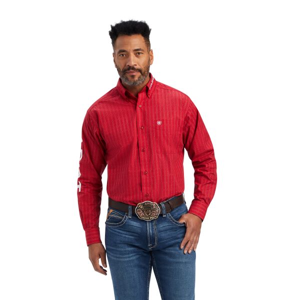 Ariat Tango Red Team Maximus Classic Fit Mens Shirt 10041781