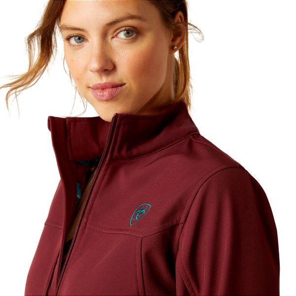 Ariat Tawny Port/Baja New Team Women's Softshell Jacket 10046690