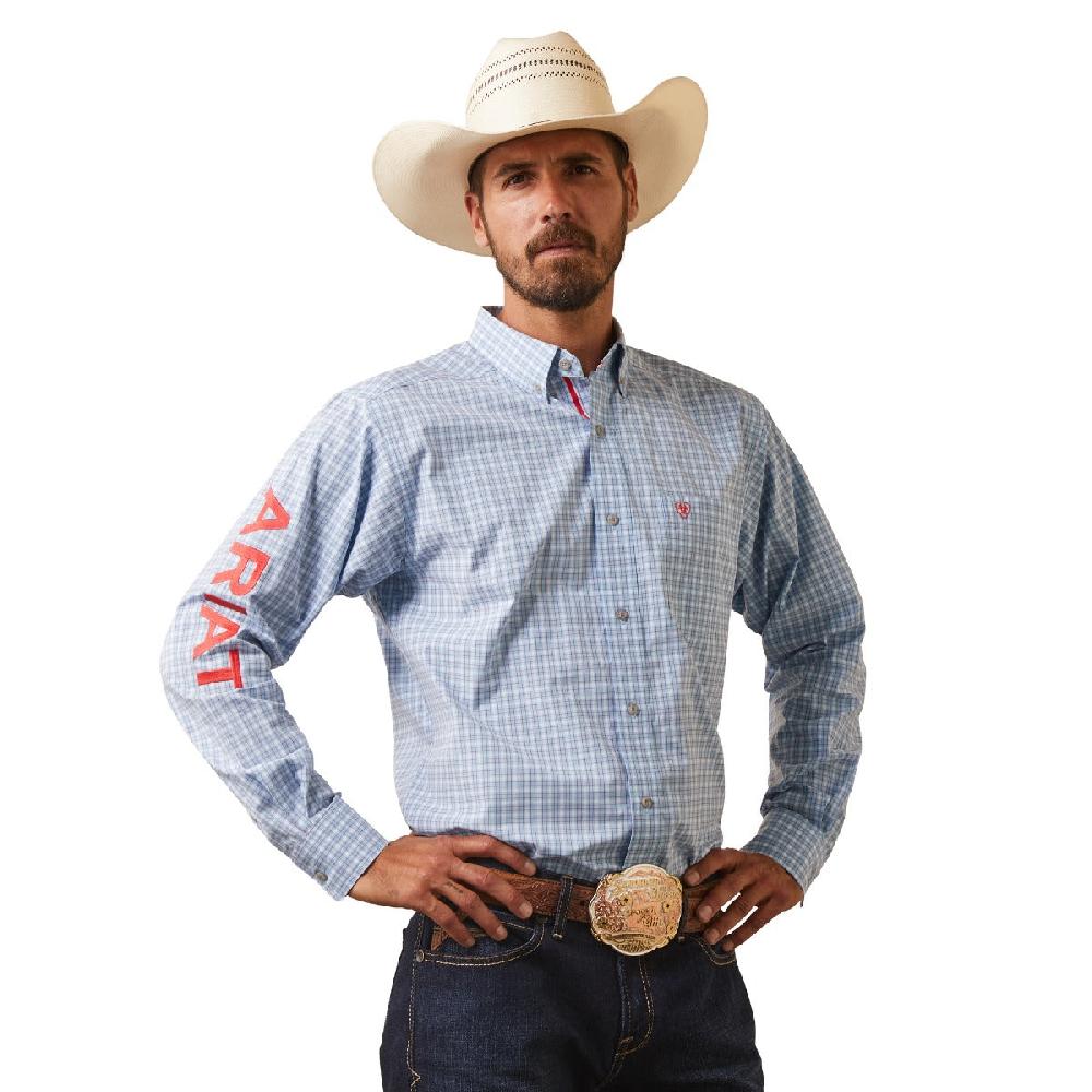 Ariat Teal Pro Series Team Hylton Men's Fittted Longsleeve Shirt 10043875
