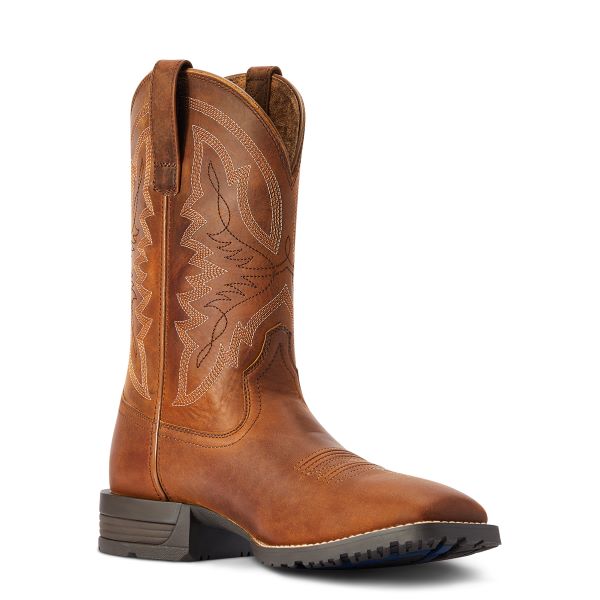 Ariat Thatch Brown Hybrid Ranchwork Western Boot 10042395