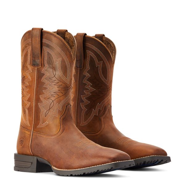 Ariat Thatch Brown Hybrid Ranchwork Western Boot 10042395