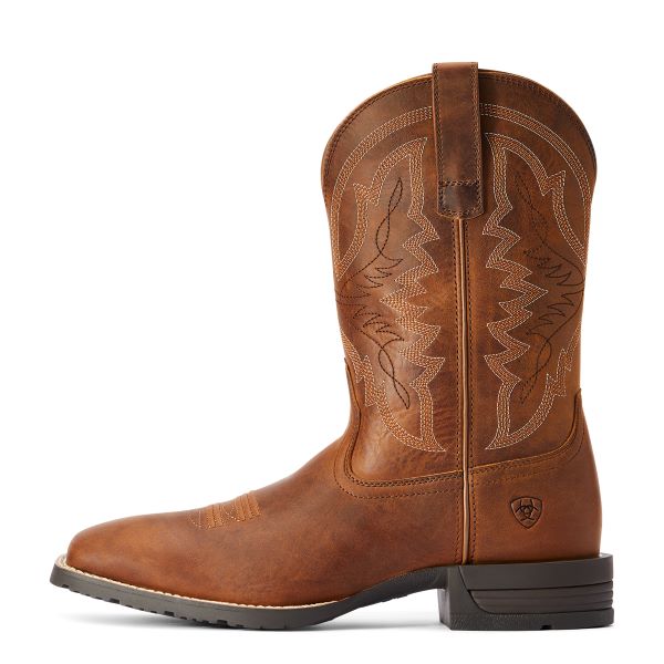 Ariat Thatch Brown Hybrid Ranchwork Western Boot 10042395