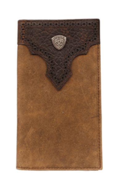 Ariat Two Tone Brown Rodeo Mens Wallet A3511244