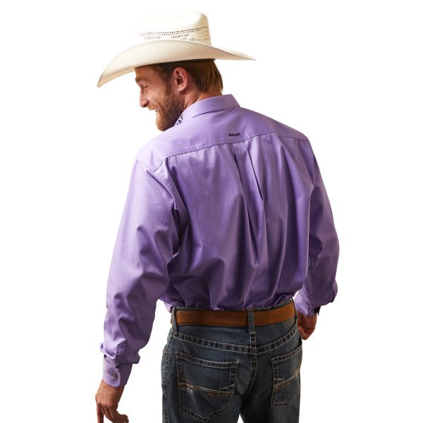 Ariat Violet Tulip Team Logo Men's Longsleeve Classic Fit Twill Shirt 10043521