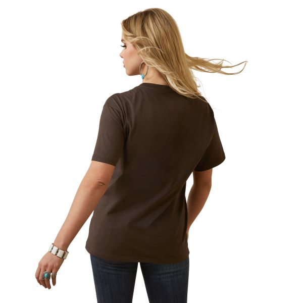 Ariat Washed Black Patina Steer Women's Tee 10046318