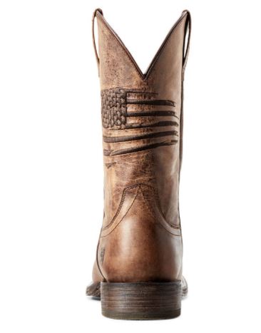 Ariat Weathered Tan Circuit Patriot Mens Western Boots 10029699
