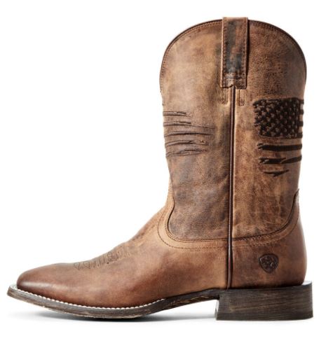 Ariat Weathered Tan Circuit Patriot Mens Western Boots 10029699