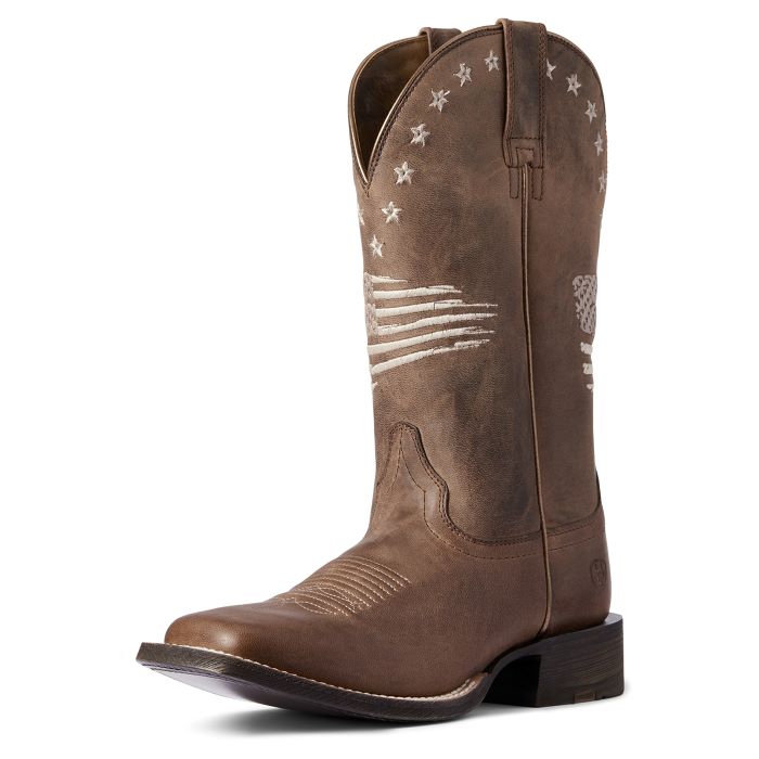 Ariat Weathered Tan Circuit Patriot Womens Western Boots 10038388