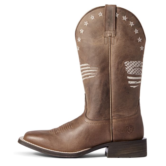 Ariat Weathered Tan Circuit Patriot Womens Western Boots 10038388