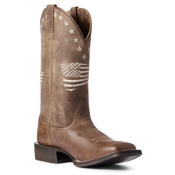 Ariat Weathered Tan Circuit Patriot Womens Western Boots 10038388