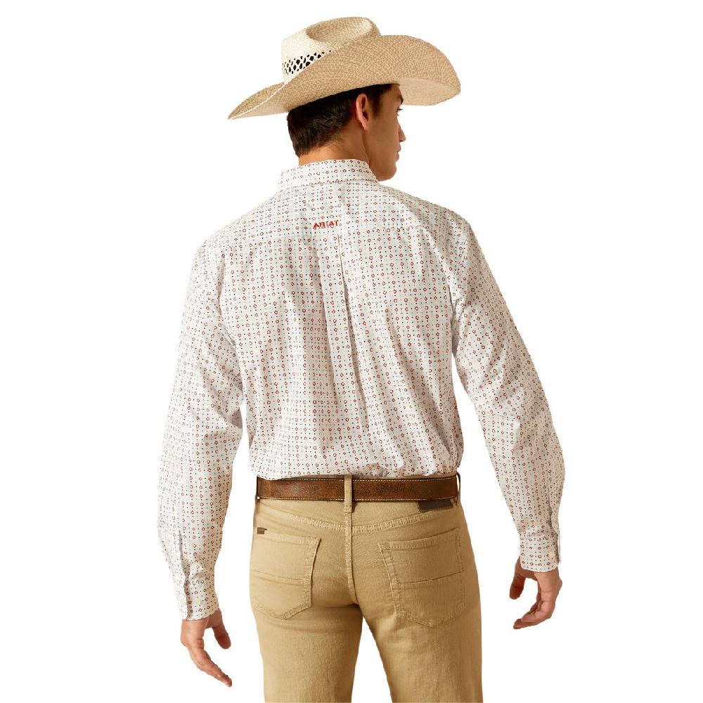 Ariat White Kade Men's Classic Fit Long Sleeve Button Down Western Shirt 10048443