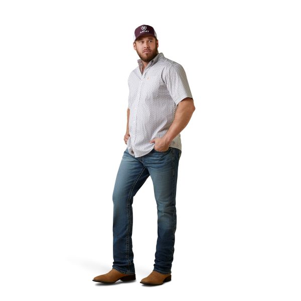 Ariat White Mayson Classic Fit Men's Shirt With Print 10044987