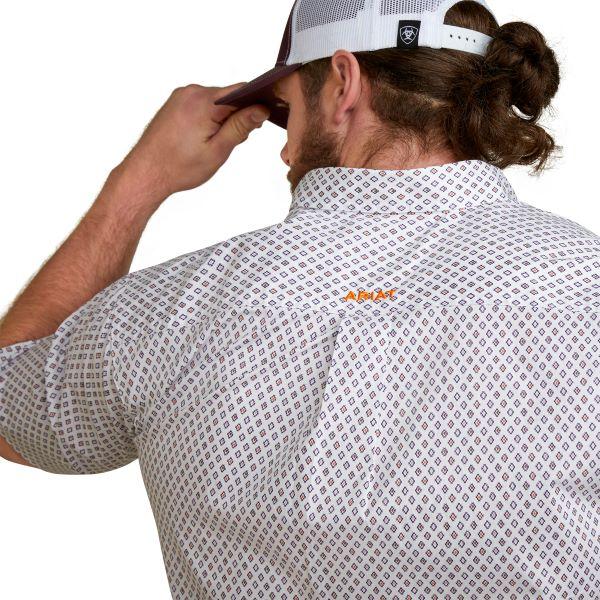 Ariat White Mayson Classic Fit Men's Shirt With Print 10044987