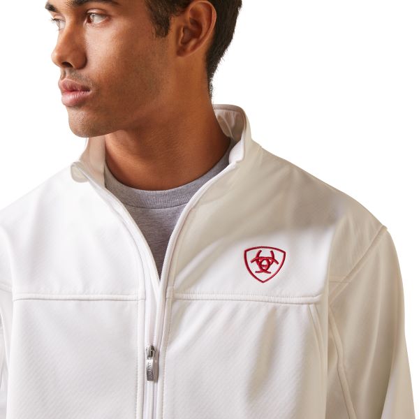 Ariat White New Team Softshell MEXICO Men's Jacket 10043549