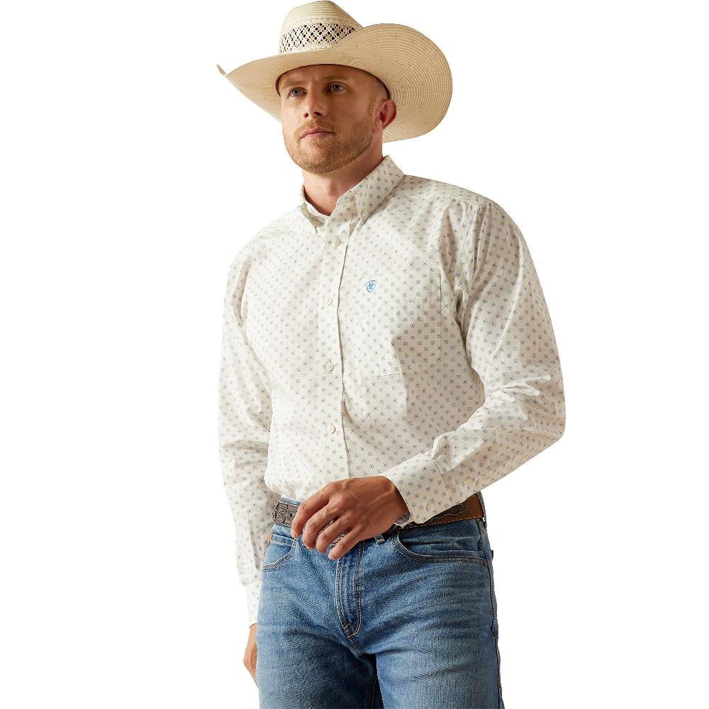 Ariat White Wrinkle Free Adrian Men's Classic Fit Shirt 10054687