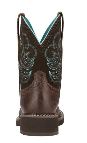 Ariat Women's Royal Chocolate Fatbaby Heritage Dapper Western Boot 10029492