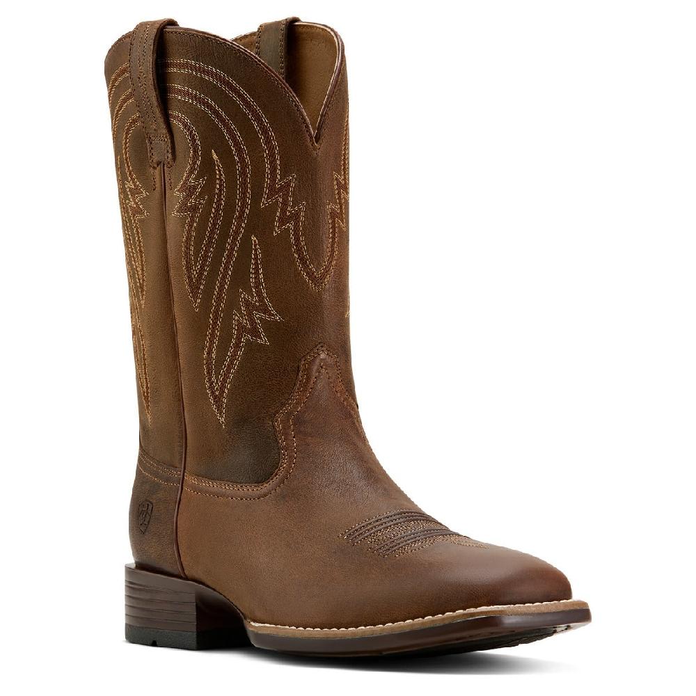Ariat Woody Tan Men's Plano Wide Square Toe Cowboy Boots 10061196