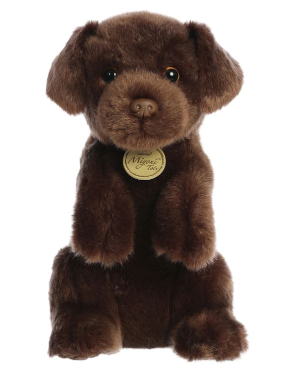 Aurora 11 Inch Chocolate Sitting Pretty Lab Miyoni Plush Animal 26494