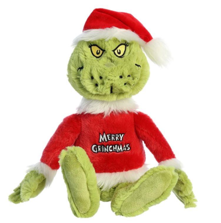Aurora 16 inch Merry Grinchmas Dr. Seuss Grinch Plush Toy 15989