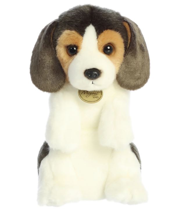 Aurora 9.5 Inch Beagle Sitting Pretty Pup Miyoni Plush Animal 26495