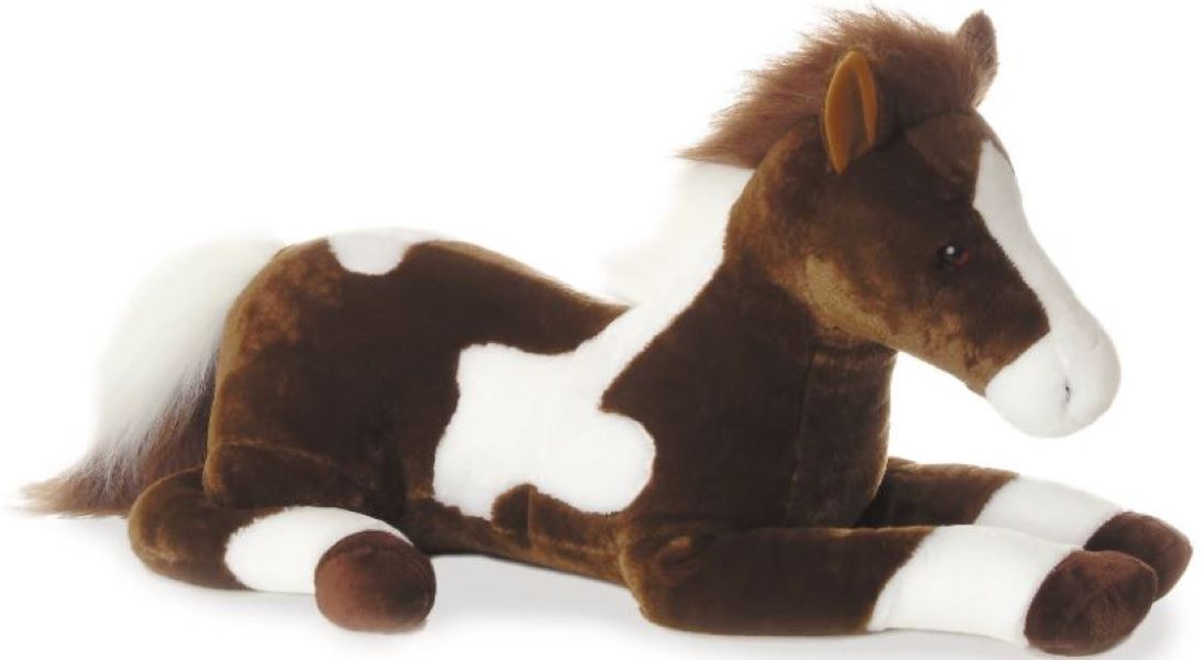 Aurora Brown and White Super Flopsie Paint Horse 30435