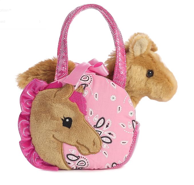 Aurora Fancy Pals Pretty Pony 5.5 Inch Stuffed Animal Toy With Bag 32766