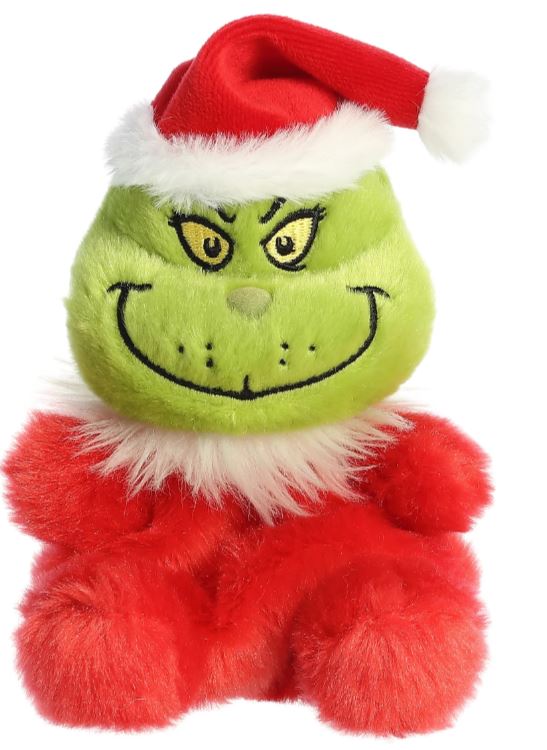 Aurora Red 5 Inch Santa Grinch Dr. Seuss Palm Pals 15591