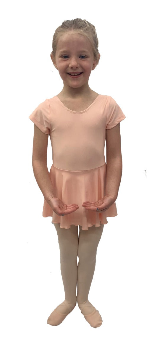 Barbette Classwear Short Sleeve Dance Dress LB002 *Sale colored leotards*