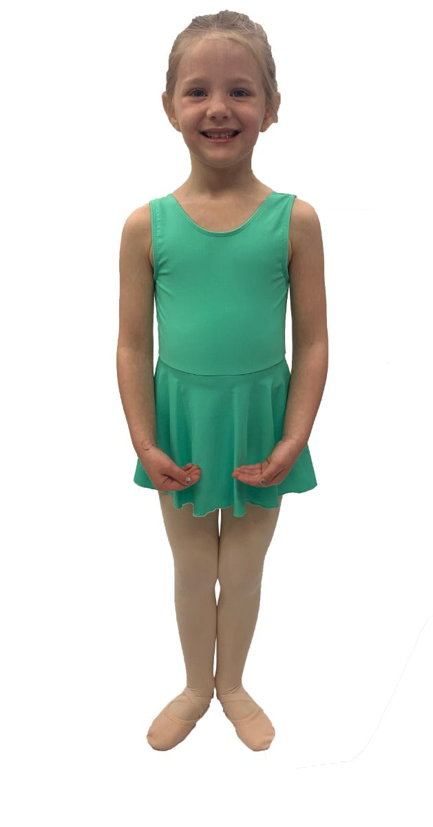 Barbette Classwear Tank Sleeve Dance Dress With Skirt LB005 *More Colors Available