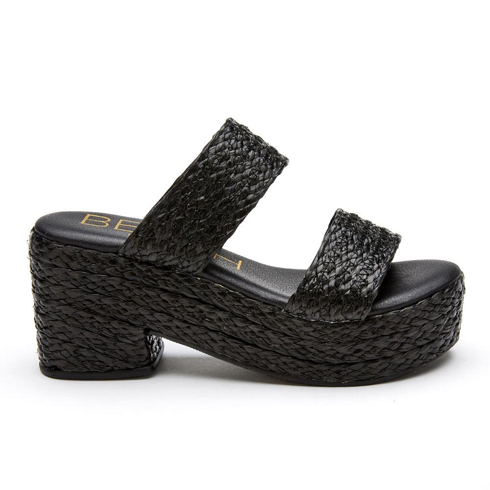 Beach by Matisse Black Ocean Avenue Womens Platform Sandals