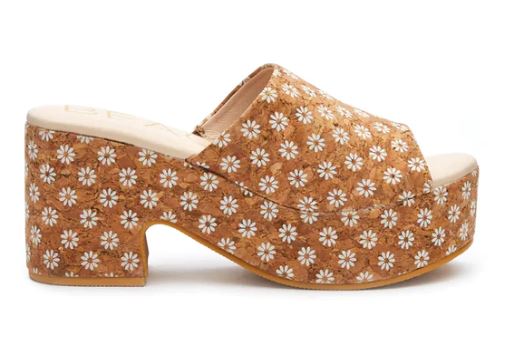 Beach By Matisse Daisy Cork Terry Platform Heel Women's Shoes TRR-SYNTHETIC