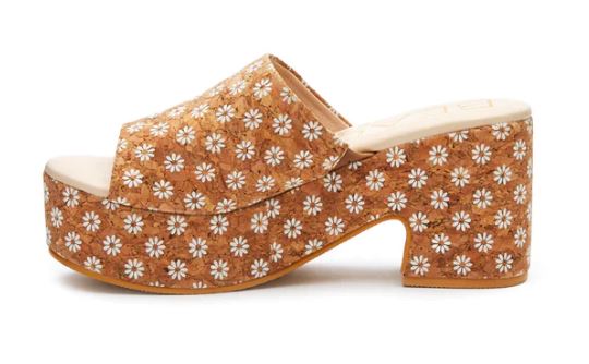 Beach By Matisse Daisy Cork Terry Platform Heel Women's Shoes TRR-SYNTHETIC