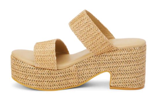 Beach By Matisse Tan Raffia Ocean Ave Women's Platform Sandals OCA-RAFFIA