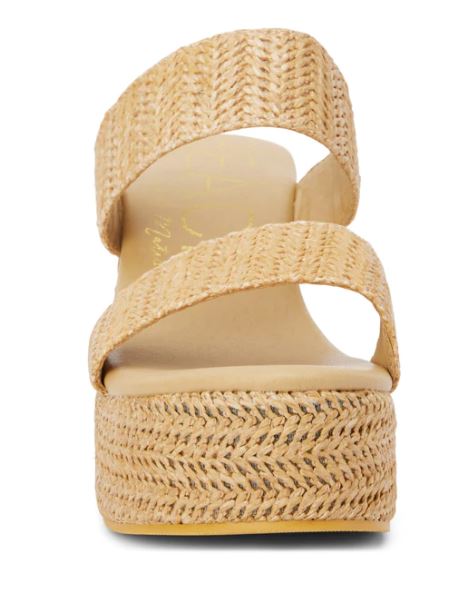 Beach By Matisse Tan Raffia Ocean Ave Women's Platform Sandals OCA-RAFFIA