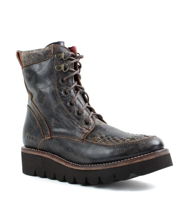 Bed Stu Black Lux ELISHA II Womens Platform Boots F321018