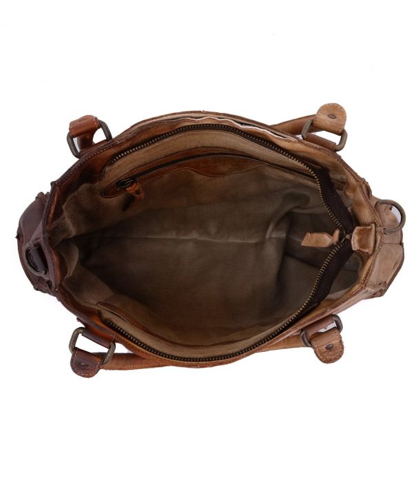 Bed Stu Cafe Latte TD ROCKABABY Leather HandBag A450217