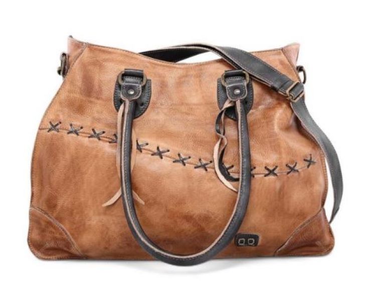 BedStu Tan/Black Rustic Bruna Handbag A611020-TNBKRS