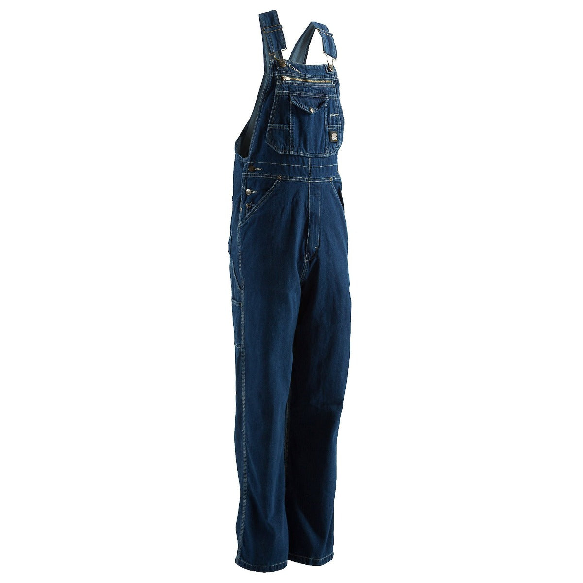 Berne Stone Wash Dark Original Unlined Washed Denim Bib Overall B910-SWD