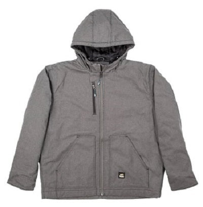 Berne Titanium Mens Heathered Modern Hooded Jacket HJ62